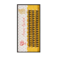 1boxes volume 20d eyelash extensions 0 07mm thickness hair mink strip eyelashes individual lashes fans lash natural style