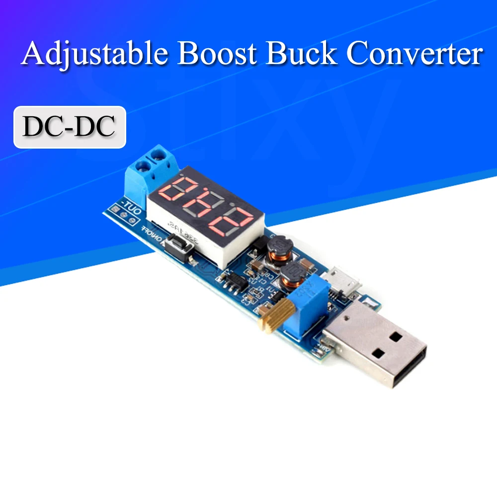 USB повышающий/уменьшающий модуль питания DC 5 В до 3 В/12 Регулируемый понижающий