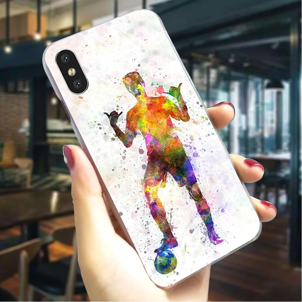 K2504204 Модный футбольный футбол жизни Телефон чехол для iphone 8 5 5S SE 6 6 S/6 6S Plus 7/7 8 Plus X XS XR Xs Max жесткий чехол - Цвет: K2504204