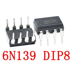10PCS 6N139 EL6N139 HCPL-6N139 DIP-8 DIP8 Optocoupler New and Original