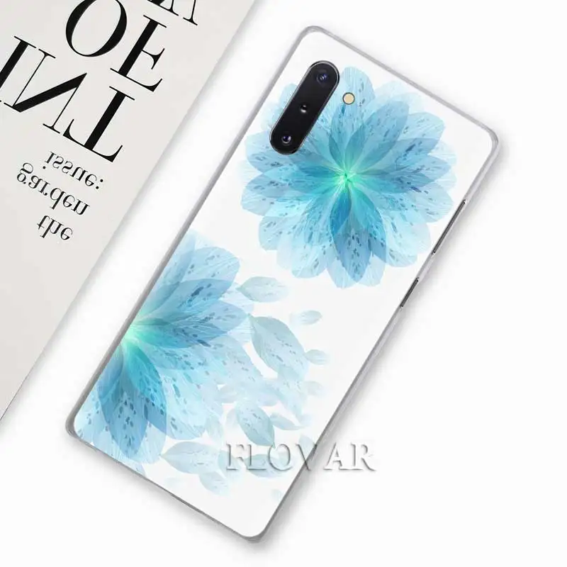 Акварельный цветок Одуванчик Лотос Лаванда Чехлы для samsung Galaxy Note 10 S10 Plus 5G S10e A30 A40 A50 A60 A70 M40 жесткий чехол