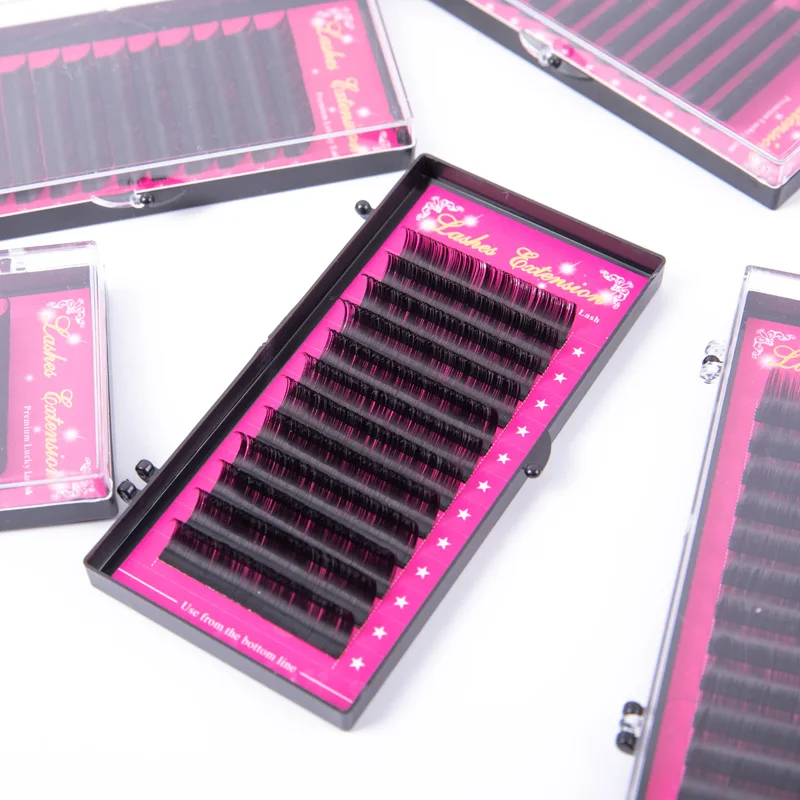 

Высококачественные накладные ресницы LUCKY LASH из искусственной норки, Индивидуальные Накладные ресницы, шелковые мягкие натуральные ресницы...