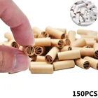 6 мм, 150 шт., новинка, натуральные неочищенные предварительно свернутые наконечники для сигарет, фильтрующая рулонная бумага для курения сигарет