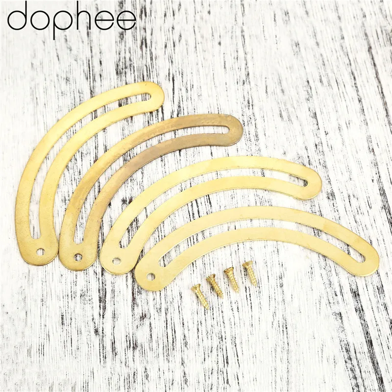 4 шт. 95 мм золотые изогнутые деревянные ящики для вина большие петли ящика