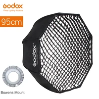 godox 95cm 120cm octagon honeycomb grid softbox with bowens mount for photo studio strobe flash light softbox diffuser