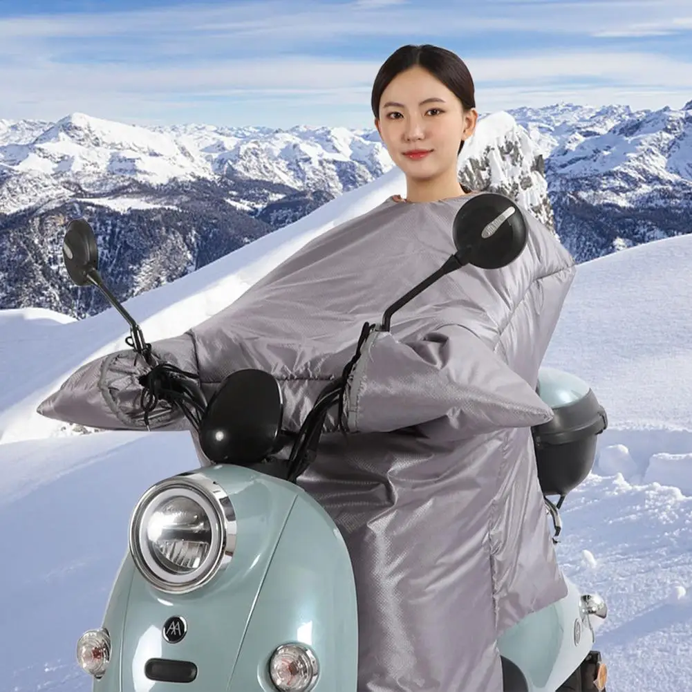 

Мотоциклетный теплый защитный чехол, зимний толстый Водонепроницаемый наколенник на руль ветрового стекла, наколенники для скутера, защит...