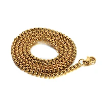 3mm goldsilver color chain small necklace 20 22 24 menswomens necklaces chains gold color vintage jewelry dropshipping