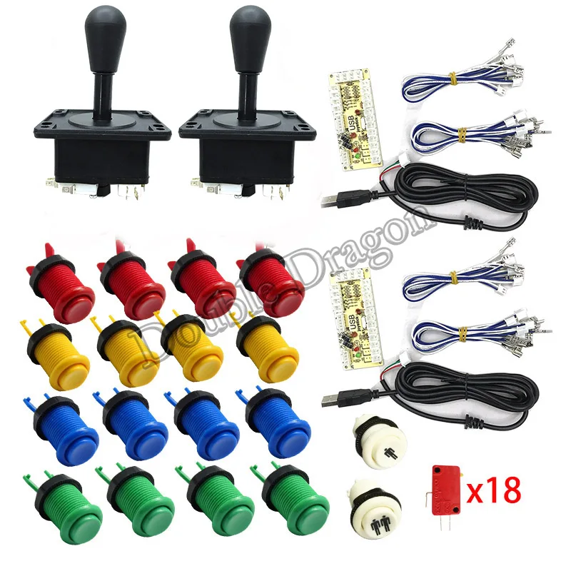 Jamma аркадный Шкаф DIY Kit Zero Delay USB Аркада контроллер к ПК Подключение джойстик в