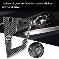 panel sticker smooth self adhesive trim carbon fiber gear shift knob panel trim for toyota corolla 2014 2018 left drive