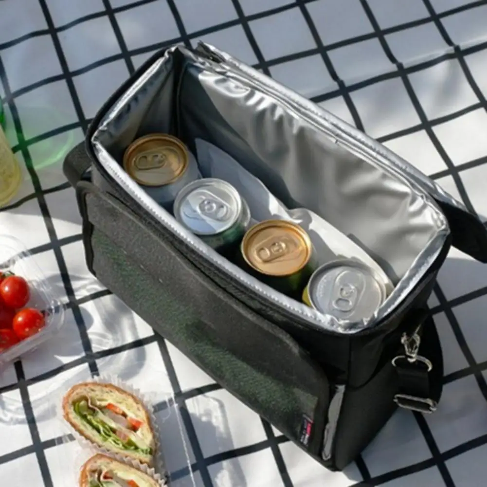 

Storage Bag Zipper Closure Insulated Oxford Cloth Multifunctional Capacity Seat Back Storage Pouch for Car