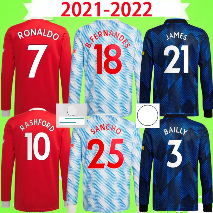 

Мужская футболка с длинным рукавом, 2021-22 Utd