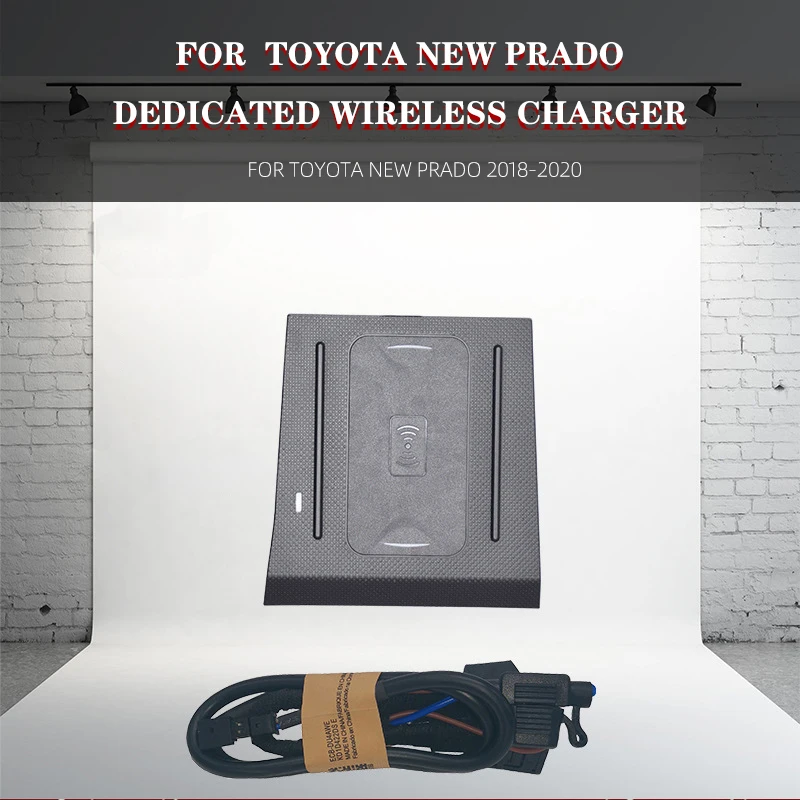 

Car Wireless Charger For TOYOTA New Prado 2018-2020 Mobile Phone QI Wireless Charger For iPhone Fast Charge Mobile Phone Plate