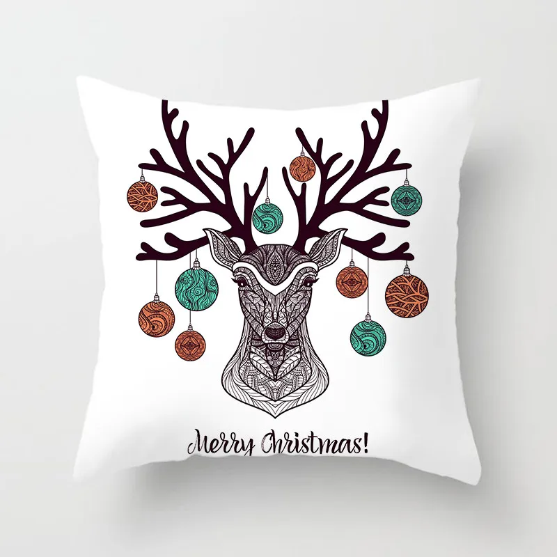 Чехол для подушки с изображением рождественского оленя леса фуватачи чехол