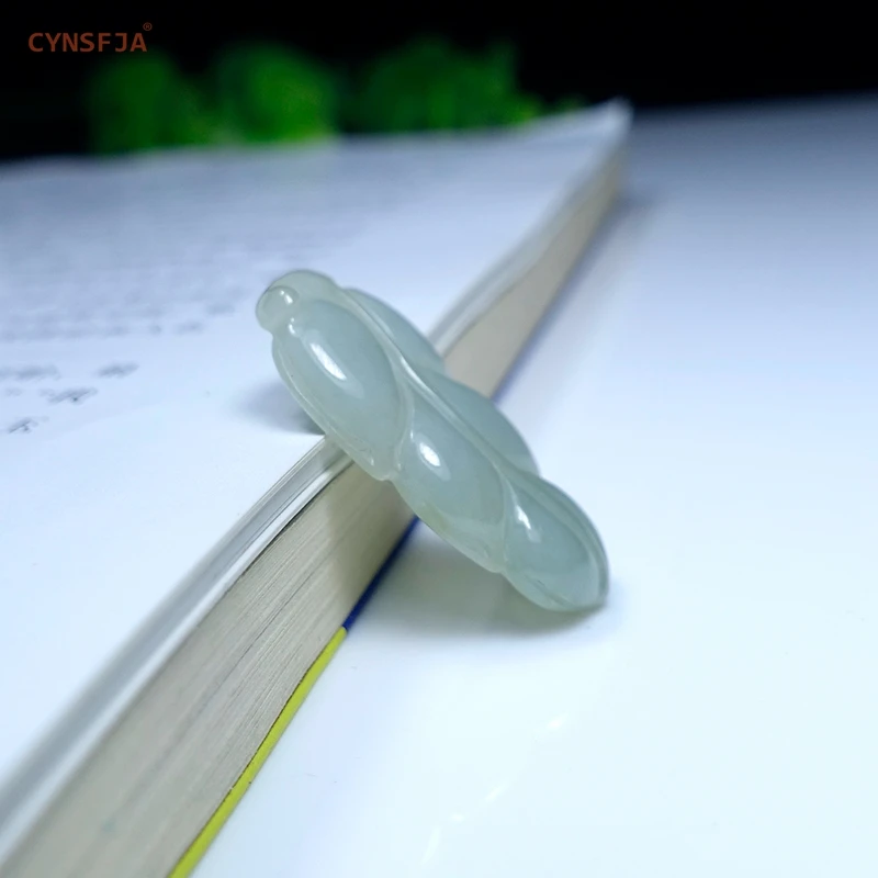 CYNSFJA Новый настоящий Сертифицированный натуральный Изумрудный нефрит класса А