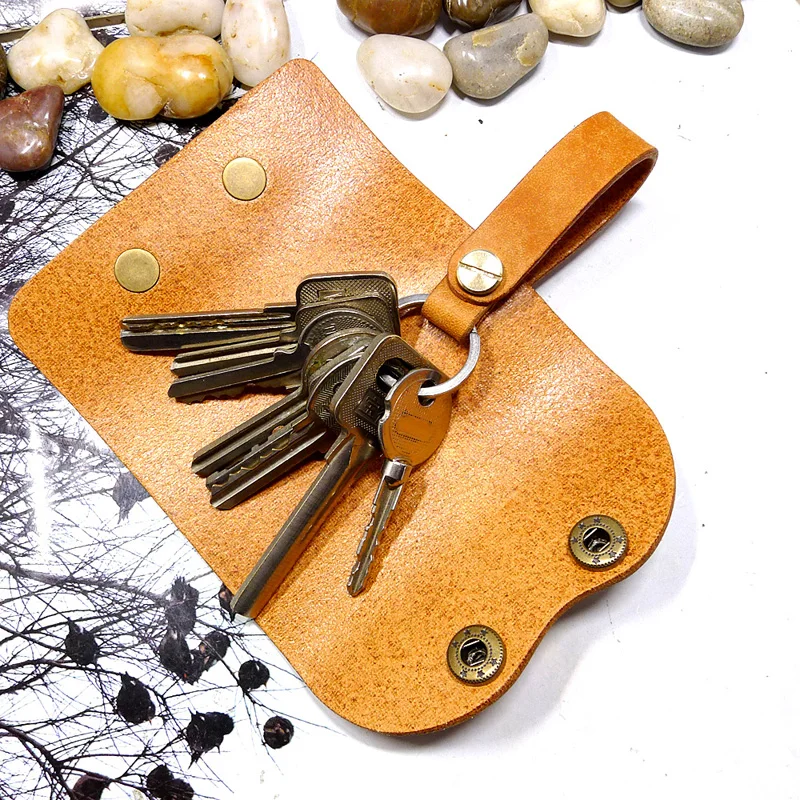 Blongk Mini Key сумка чехол для ключей Дом натуральная кожа органайзер мужской