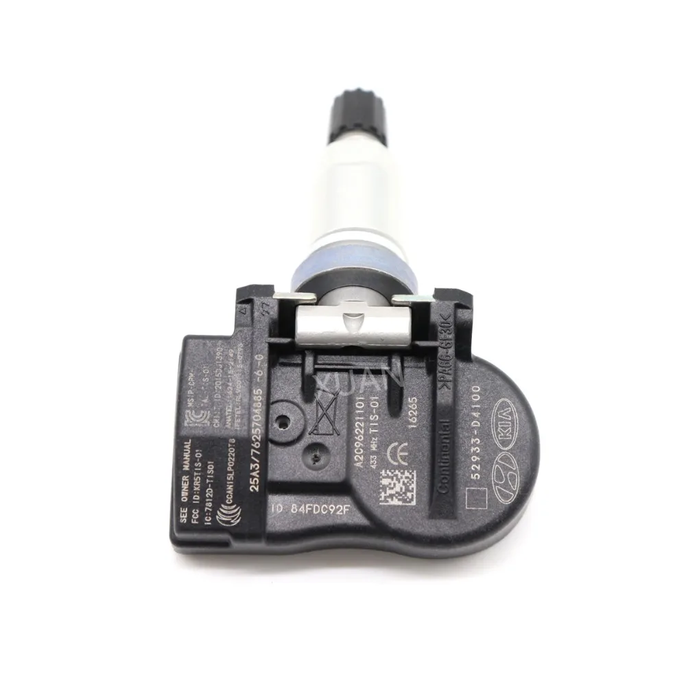 XUAN 1 шт. датчик давления в шинах TPMS датчик 52933-D4100 для HYUNDAI AVANTE KONA Электрический ELANTRA AD I30 N KAUAI ENCINO