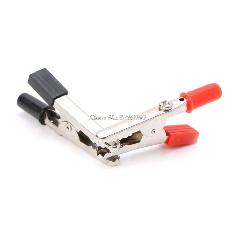 10 шт./лот пластиковые зажимы для кабелей с изолированными ручками под крокодила