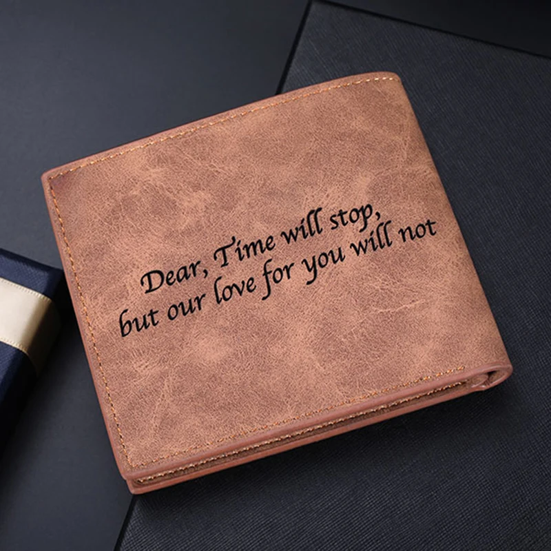 Кошелек мужской из искусственной кожи короткий бумажник с несколькими