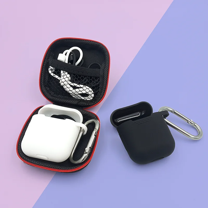 Мягкий силиконовый чехол 4 шт. в комплекте для Apple гарнитура для Airpods чехол s для Apple Airpods противоударный чехол для Air Pods защитный чехол