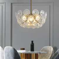 fss nordic flying saucer chandelier bubble glass round light luxury for living room bedroom dining designer pendant lamp