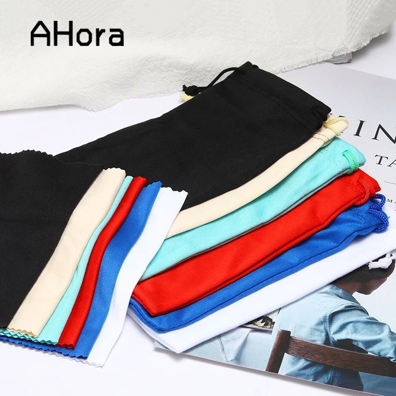 Ahora тканевый чехол для солнцезащитных очков с салфеткой очистки пылезащитный