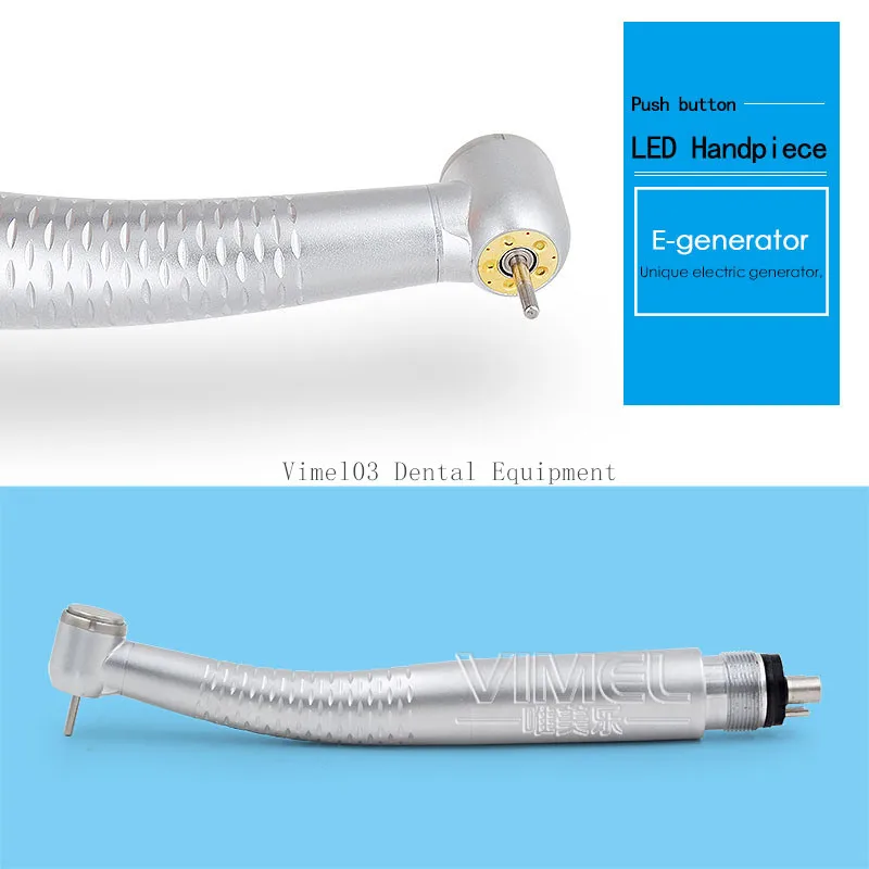 1 шт зубные 5 светодиодный распыления воды Кнопочный воздушная турбина ротор