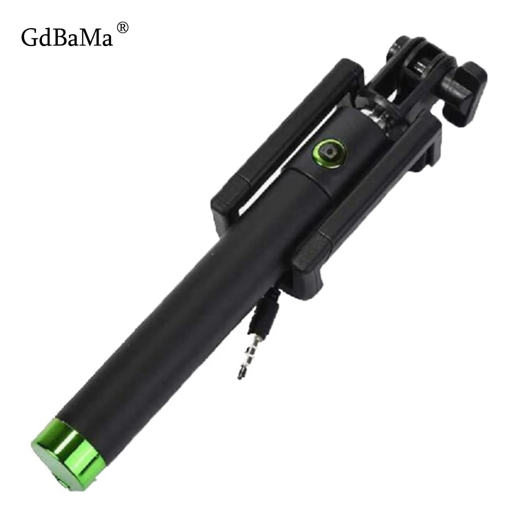 Новая раздвижная Складная Проводная селфи палка для смартфона монопод Samsung Galaxy S9