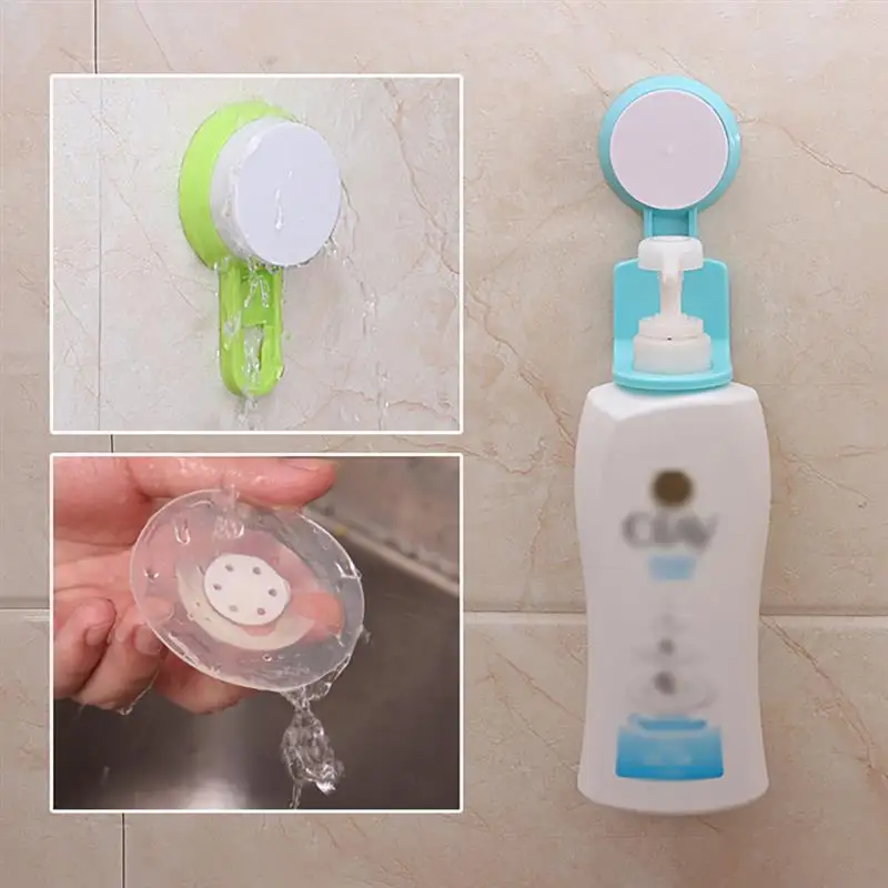 Настенный крепкий держатель на присоске для мыла вешалка ванной комнаты гель