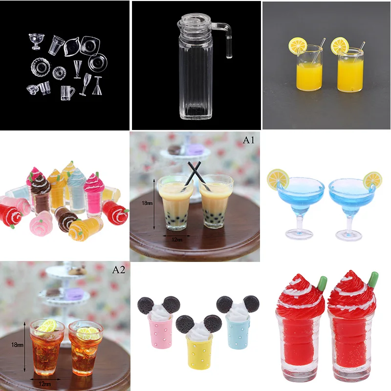 Популярный милый кукольный домик 1/2/13 шт. миниатюрный напиток мороженое мини