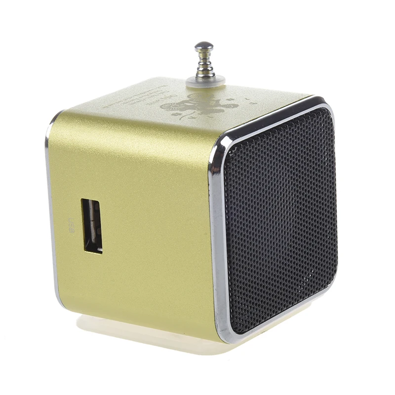 TD V26 портативный мини цифровой динамик с Micro SD / TF USB /FM (зеленый)|Портативные