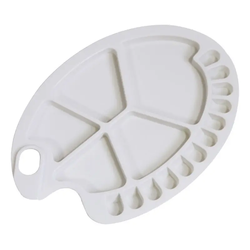 

Professional Color Palette Plastic 17 Holes Watercolor Mixing Palette