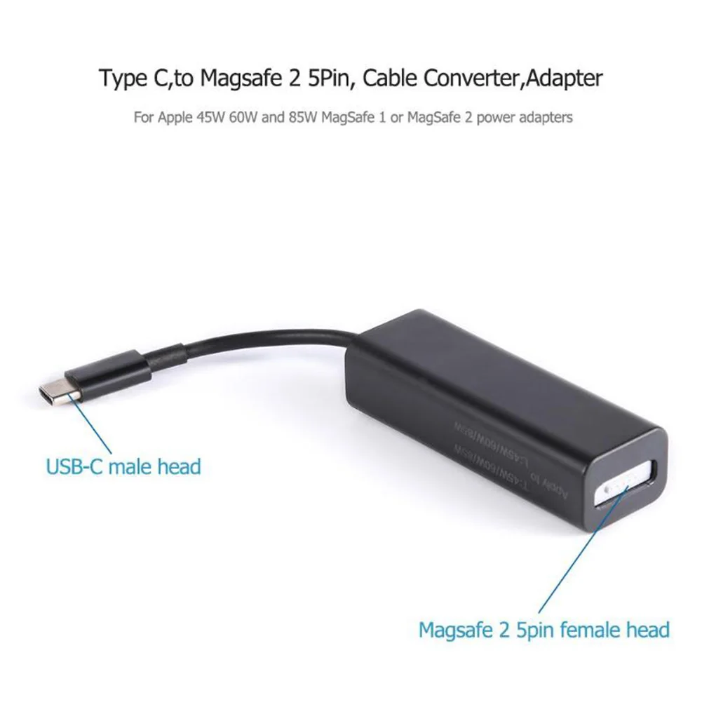 Кабель-переходник с USB 3 1 типа C папа на Mag.safe 2 5Pin мама для Macbook | Компьютеры и офис