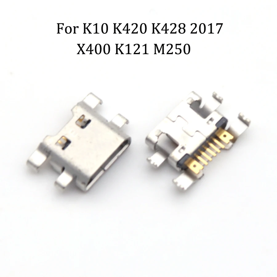 10 шт. порт зарядки Micro USB коннектор гнездо зарядная док-станция для LG K10 K420 K428 2017 X400