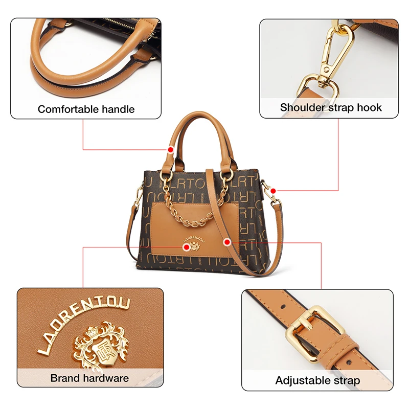 LAORENTOU дамские сумочки для офиса женская зимняя сумка через плечо в стиле
