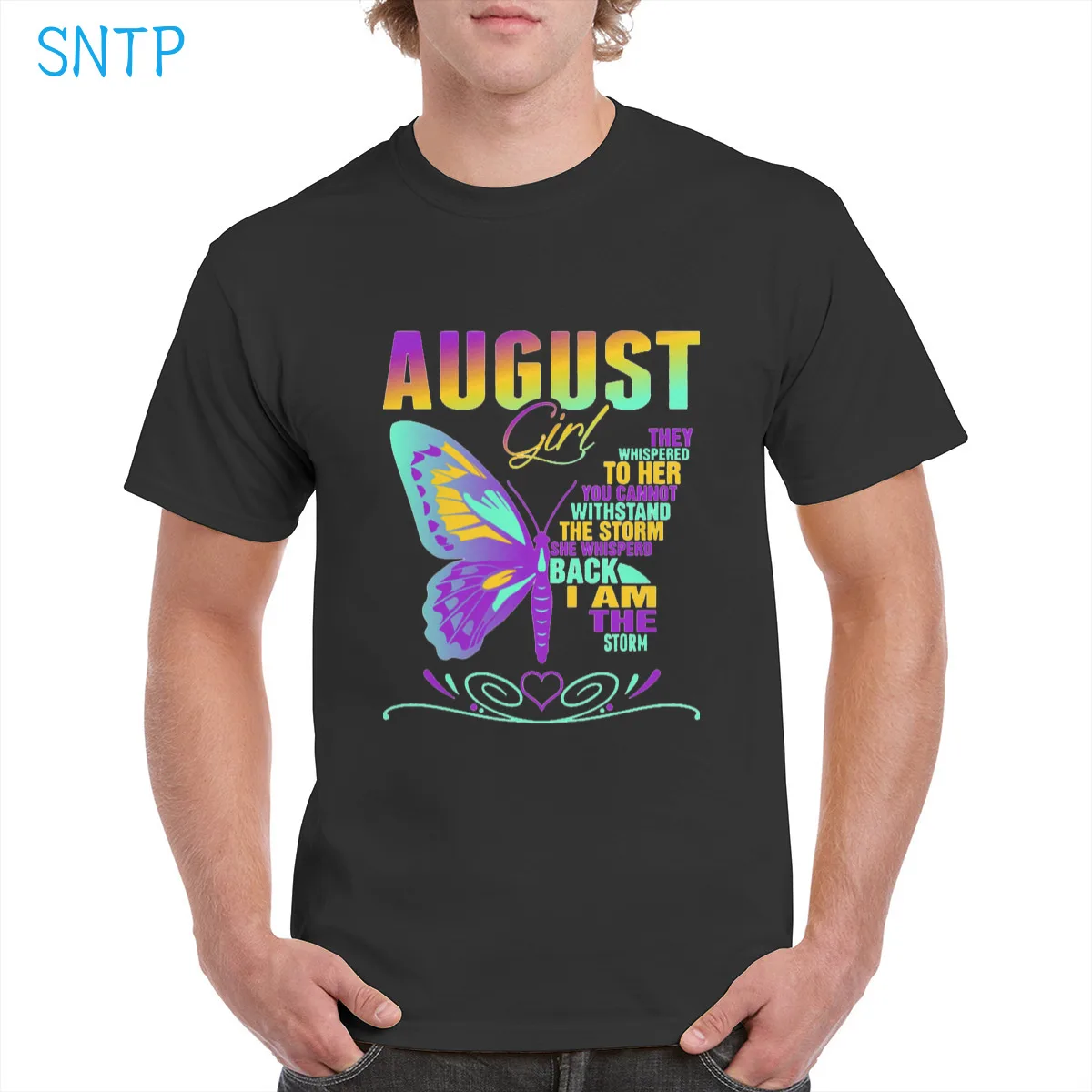 

August Girl Storm Withstand t shirt Cotton Harajuku August is my birthday yes the whole month birthday Oversized Butterfly Top
