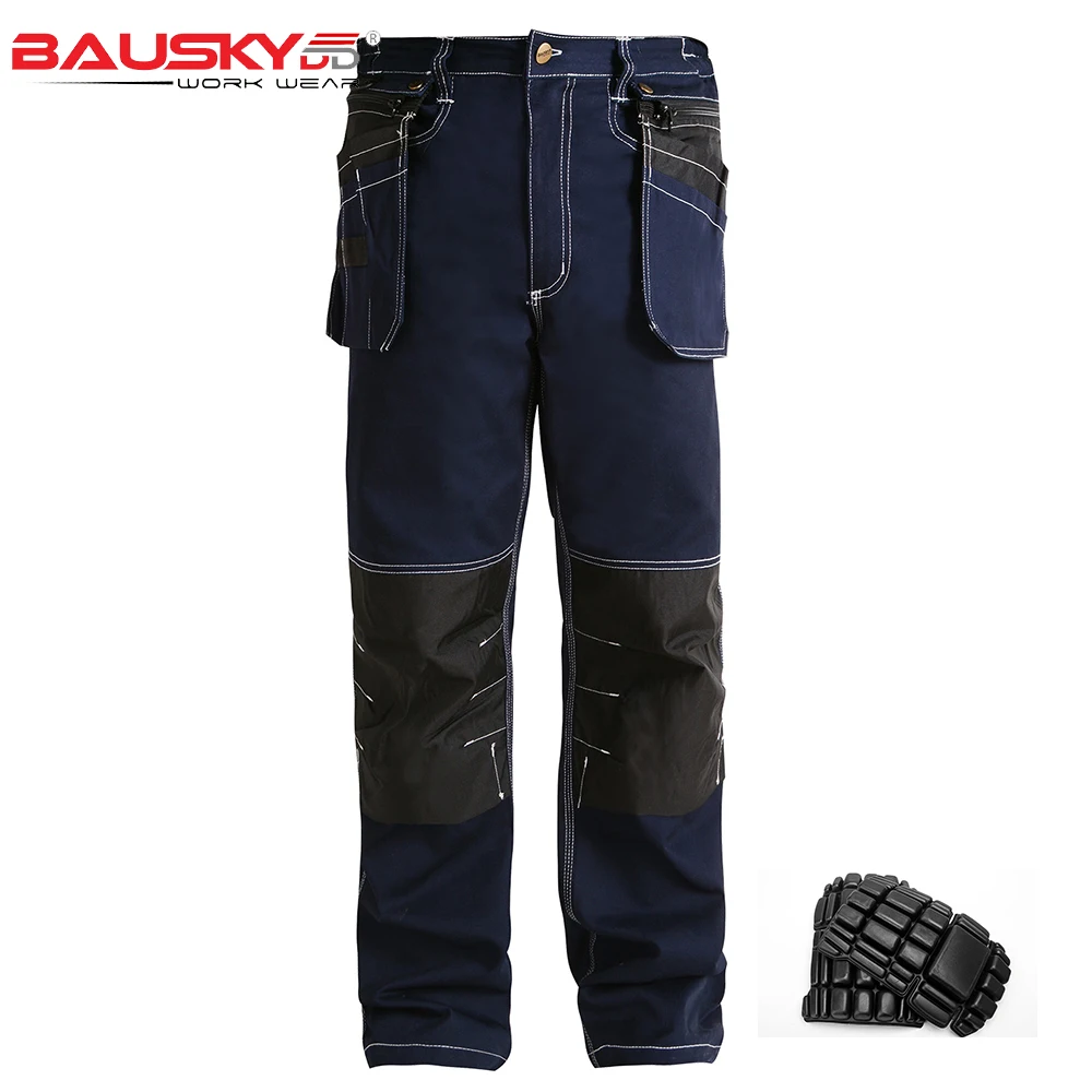 

Bauskydd Working Pants Men Workwear Multi Pockets Long Cargo Pants Work Trousers for Men Outdoor Overalls Men Work Mechanic
