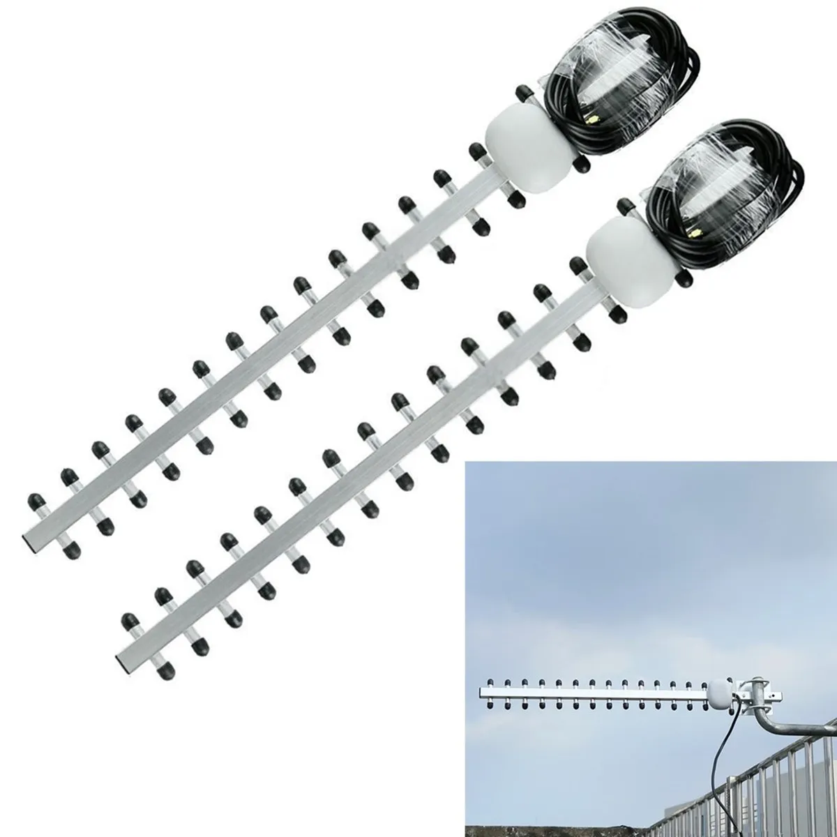Yagi антенна 4G Exterieur LTE SMA Мужской с высоким коэффициентом усиления WiFi Открытый антенный направленный усилитель-модем RG58 1,5 m кабель