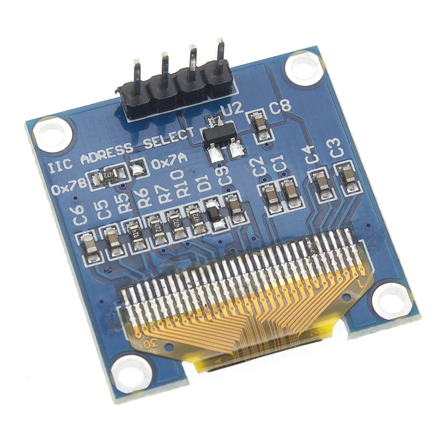 1 шт. 4pin 0 96 &quotбелый/синий/желтый/синий/0 дюймов OLED 128X64 Дисплей модуль 96&quot IIC I2C