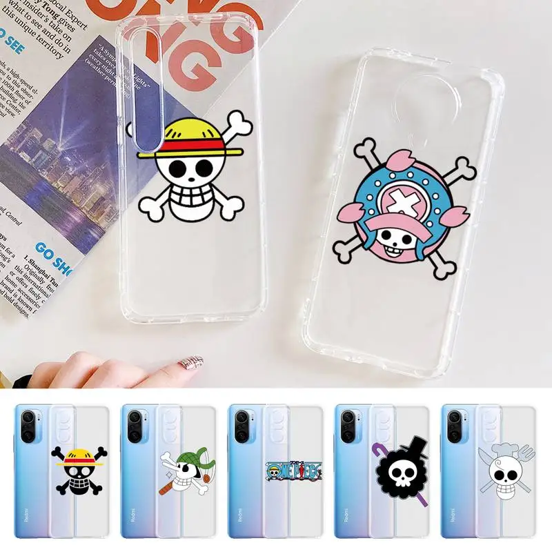 

Clear Carton Japan Anime one pieces Phone Case For Xiaomi 10t pro 11 Note10lite Redmi 5plus 7A 8 K20pro 9A Note 9 Pro Max s 10