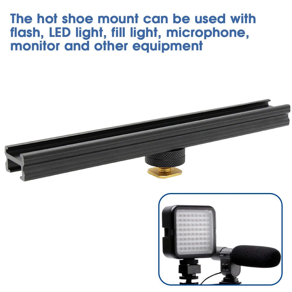 Travor Camera Extension Rail Handheld Bracket Bar Carrying Elements for On-Camera Video Light Ring Microphone | Электроника