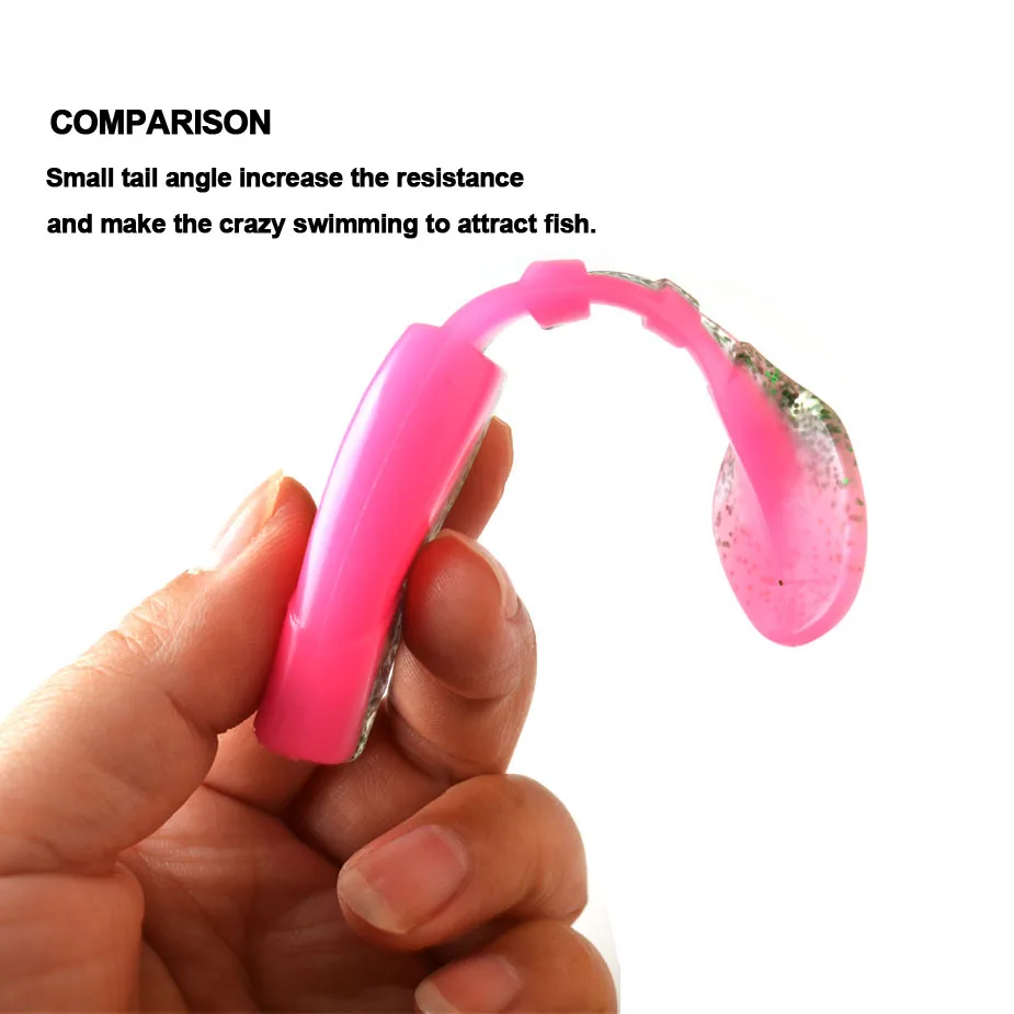 4 шт. силиконовые приманки для рыбы 80 мм 100 мм|Наживки рыбной ловли| |