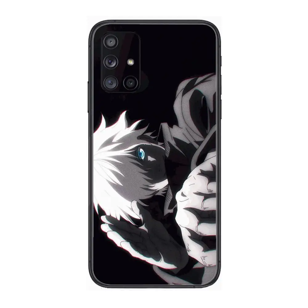 

Anime Gojo Satoru case Phone Case Hull For Samsung Galaxy A 90 50 51 20 71 70 40 30 10 80 E 5G S Black Shell Art Cell Cover
