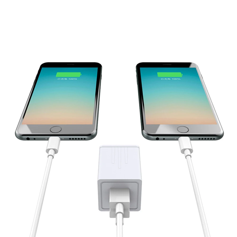 Устройство зарядное универсальное с двумя USB портами 5 В/100 А|Кабели передачи