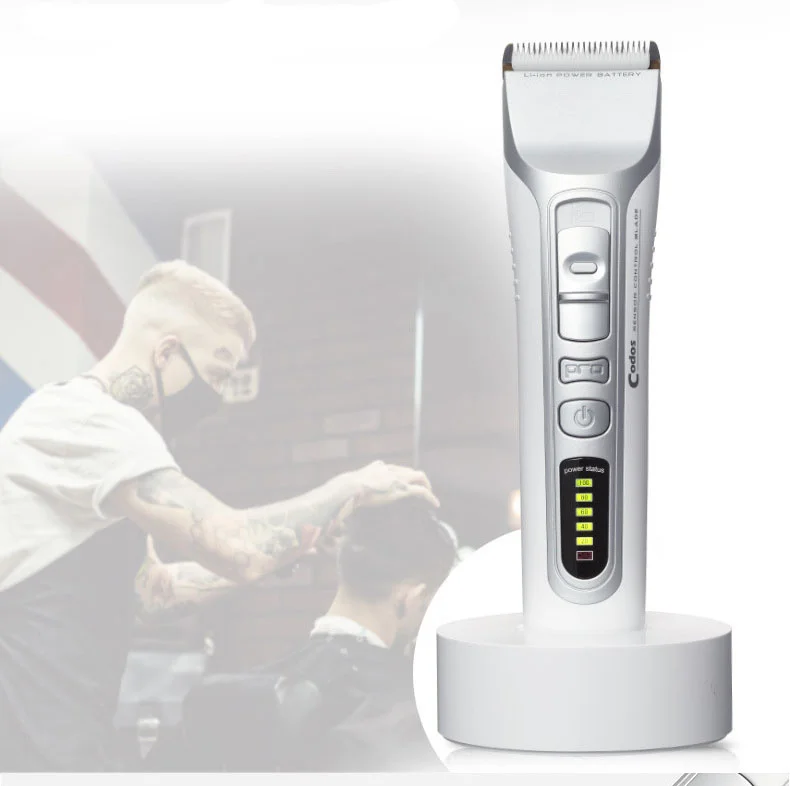 

Триммер для волос, аккумуляторная машинка для стрижки волос, триммер для бороды, машинка для стрижки волос со светодиодной подсветкой, проф...