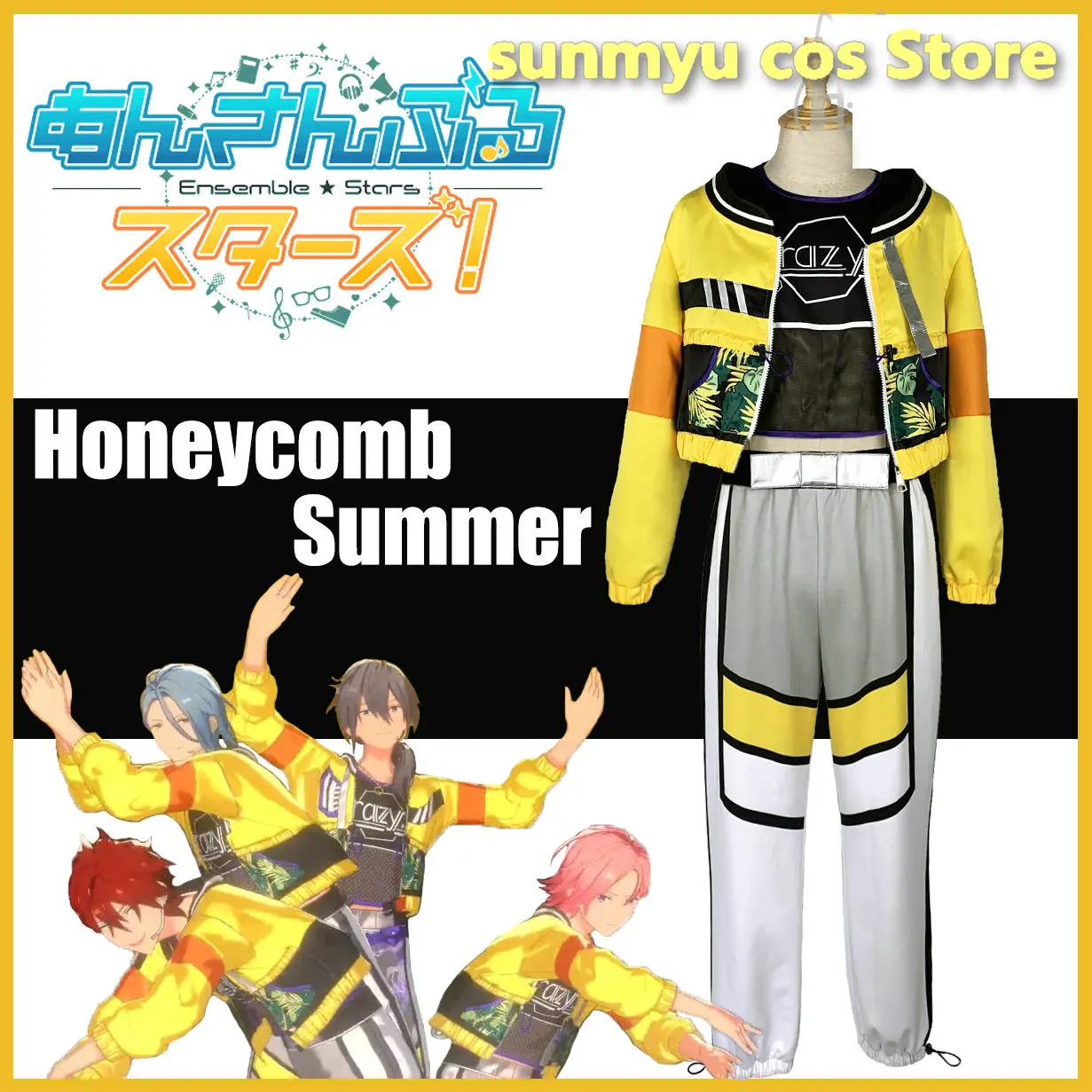

Ensemble Stars MV Honeycomb Summer Stage Uniform Cosplay Costume Custom Size Halloween