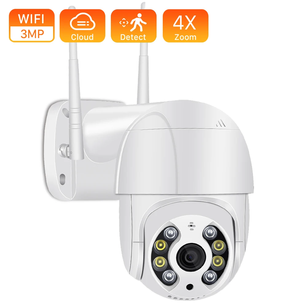 Беспроводная IP камера с цифровым зумом 3 Мп PTZ 4X 1080P|Камеры видеонаблюдения| |