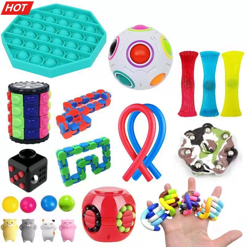 

Игрушки-антистресс с простым затемнением, набор эластичных завязок, подарок для взрослых и детей, сжимаемая игрушка для снятия стресса