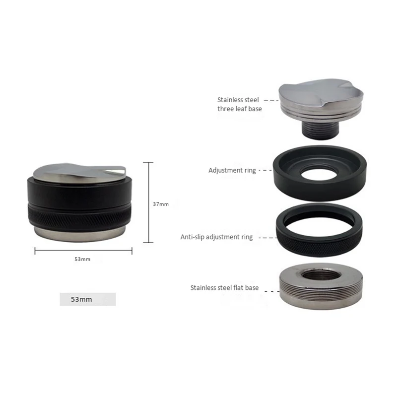 53mm Coffee Distributor &amp Tamper Dual Head Leveler Fits for 54mm Breville Portafilter with A Pad | Дом и сад