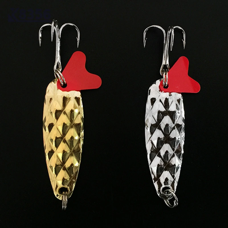 Рыболовные приманки K8356 2 шт./лот 5 см 7 г жесткие металлические в виде ложки с