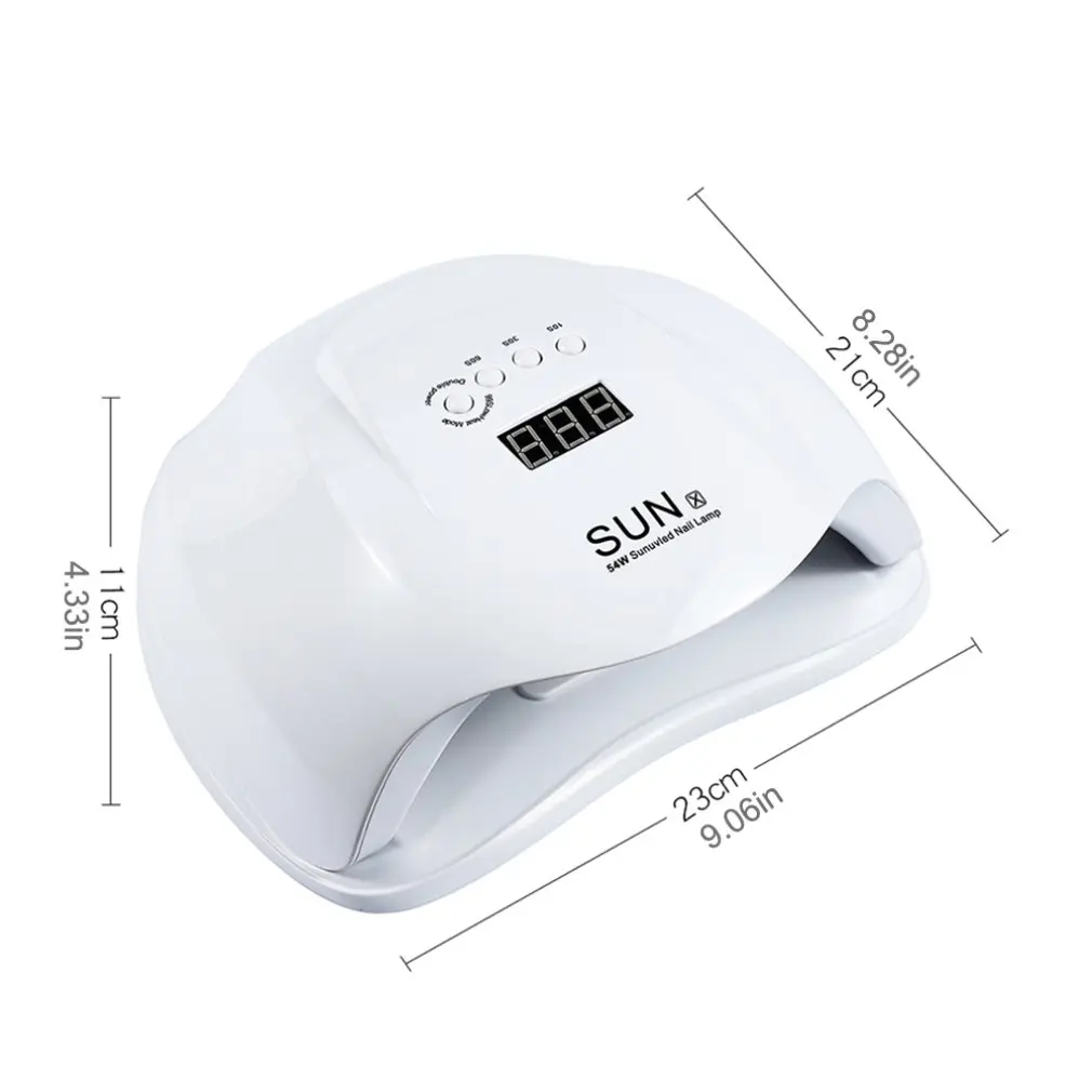 Dual Light Uv Led Nail Lamp Dryers Gel Polish Curing Low Heat Mode Auto Sensing For Nails | Красота и здоровье